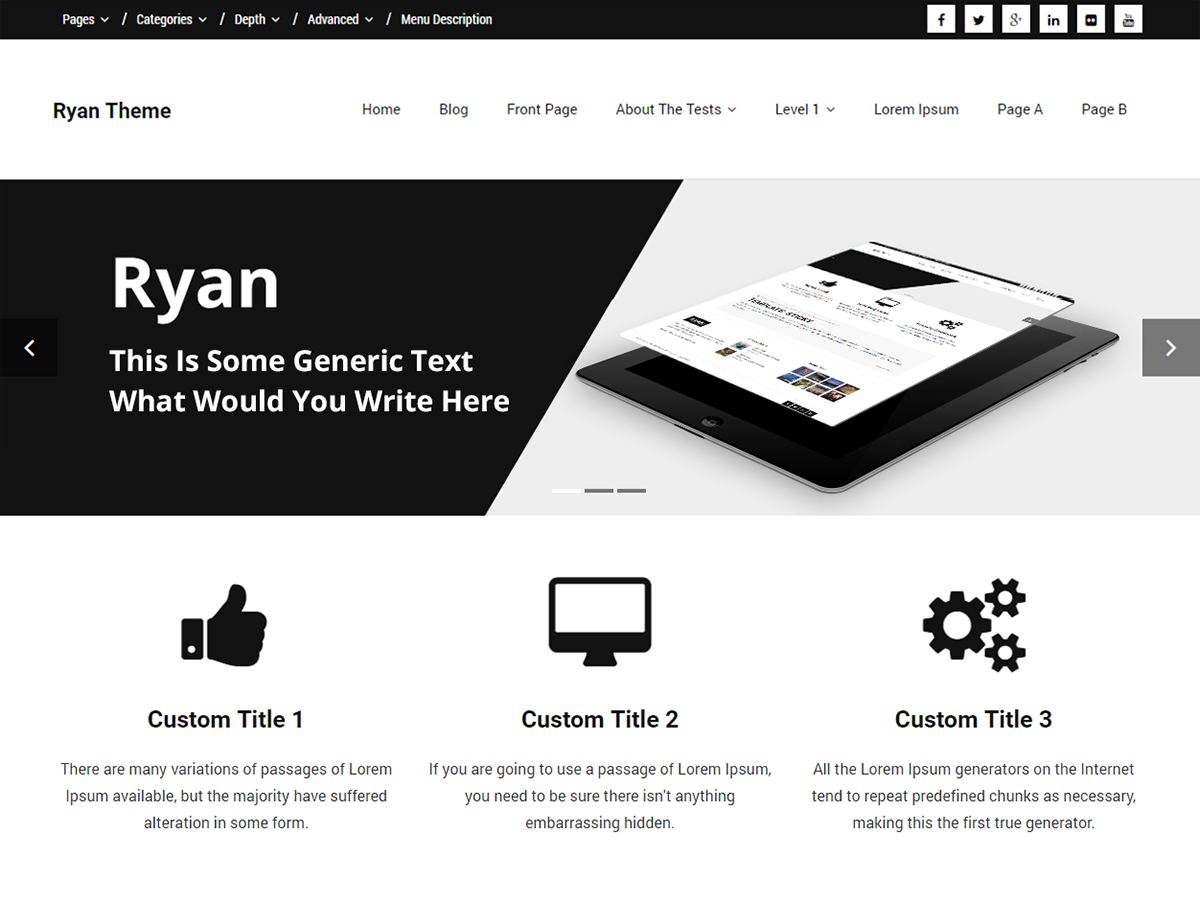WordPress websites using Ryan WordPress theme